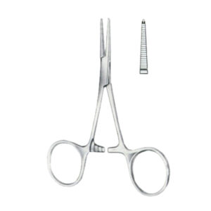 Hartmann Hemostatic Forceps BJ Curved 10cm/4"