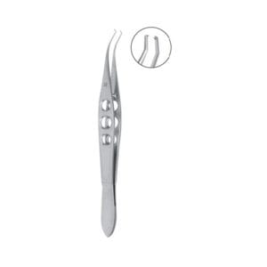 Castroviejo-Colibri Forceps, very delicate, 1 x 2 teeth, 0.12mm