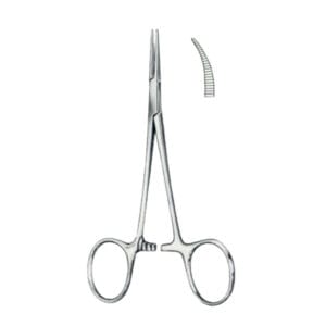 Micro-Mosquito Hemostatic Forceps BJ Curved 10cm/4