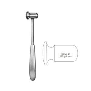 Doyen Bone Mallet dia 35mm, 260g, 21cm