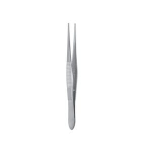 Castroviejo Suturing Forceps, 1 x 2 teeth, with tying platform, 0.12mm, titanium