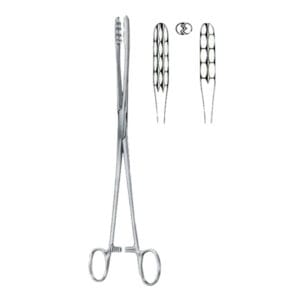 Ulrich Cotton Swab Forceps BJ Straight 25cm/10"