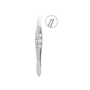 Buratto LASIK Flap Forceps, disc shaped, serrated jaws