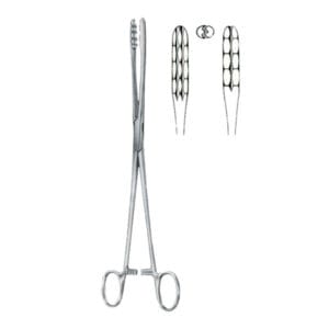 Ulrich Cotton Swab Forceps BJ Straight 27cm/10 1/2"