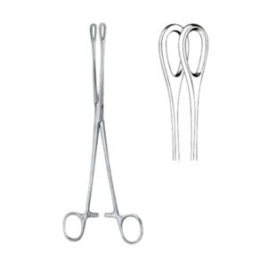 Foerster Sponge Holding Forceps BJ Straight 18cm/7" Smooth
