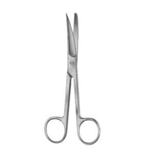 Operating Scissors Curved Fig # 2 10cm/4" Sh/Bl