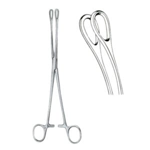 Foerster Sponge Holding Forceps BJ Curved 25cm/10" Smooth