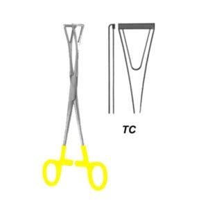 Duval Organ Grasing Forceps BJ 20cm/8" TC