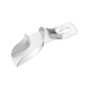 Impression tray, unperf., part., 1/2 R, sz.2