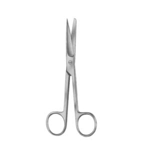 Opertaing Scissors Straight Fig # 2 10cm/4" Sh/Bl